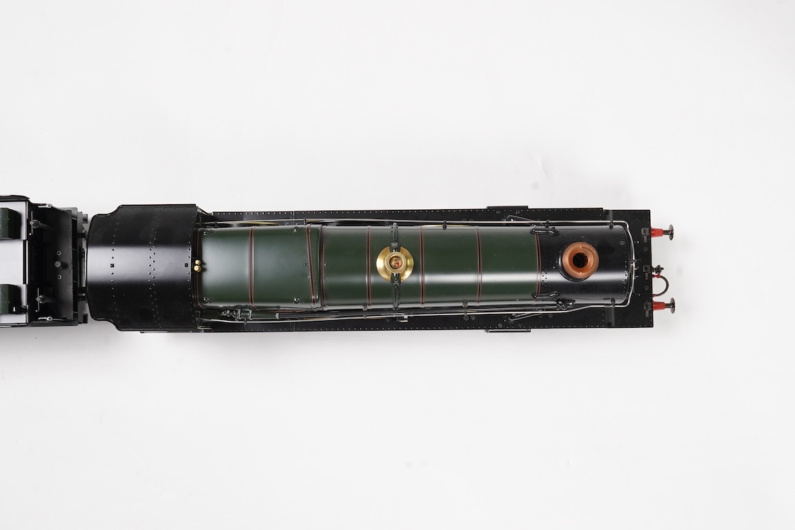 A Gauge One Aster Hobbies live steam GWR Castle Class, 4-6-0 tender locomotive, Kingswear Castle 5015, the factory ‘Built Up’ version, with spirit fired working four cylinder motion, with assembly instructions, operating